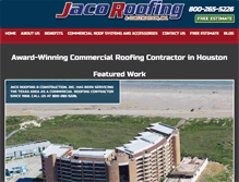 Tablet Screenshot of jacoroofing.com
